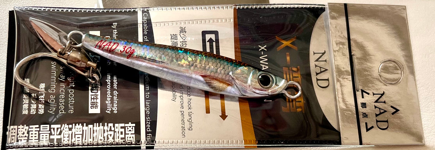 Esca artificiale NADWOLF FANG con piastra di ferro, 3D, scarafaggio bionico, esca per la pesca in mare in acqua dolce a lungo lancio