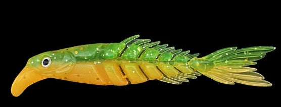 ๐ Soft Bait Articolato Bicolore 10cm โ Confezione da 6 pezzi