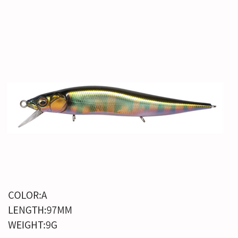 🎯 Minnow Galleggiante 97mm / 9g – Azione Sospesa ed Eccellente per Lanci Lontani