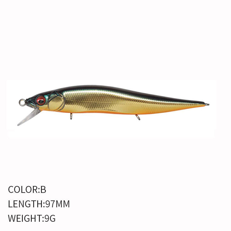 🎯 Minnow Galleggiante 97mm / 9g – Azione Sospesa ed Eccellente per Lanci Lontani