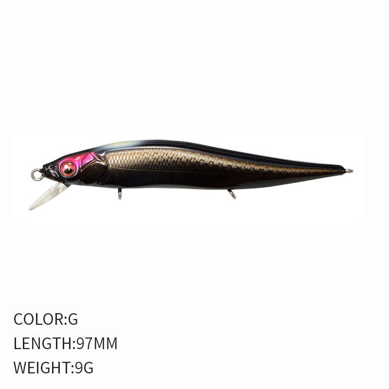 🎯 Minnow Galleggiante 97mm / 9g – Azione Sospesa ed Eccellente per Lanci Lontani