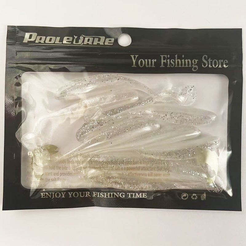 ๐ Soft Bait T-Tail Bicolore โ Super Morbido PVC (10 pezzi)