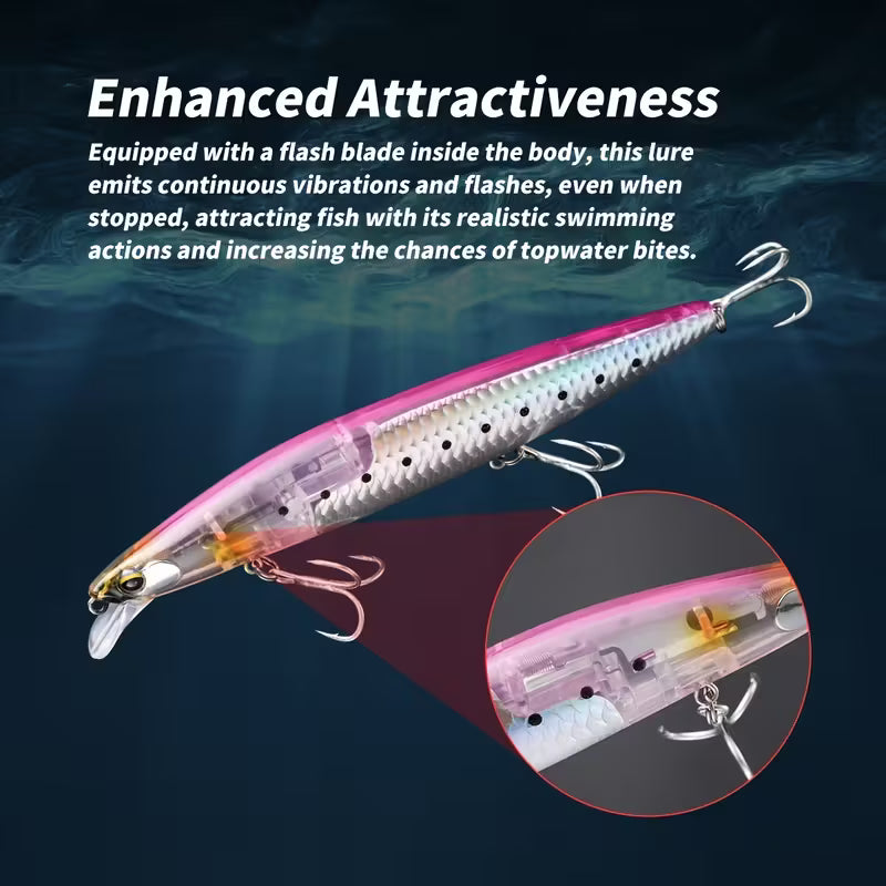 Minnow galleggiante a paletta corta “Crazy Scale” – 14.5cm / 27g