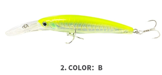 🎯 Minnow Galleggiante 140mm / 47.6g – Lancio Lungo, Alta Stabilità, Massimo Realismo