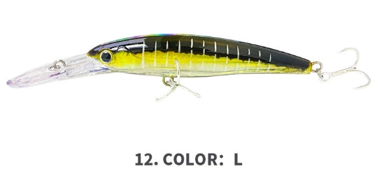🎯 Minnow Galleggiante 140mm / 47.6g – Lancio Lungo, Alta Stabilità, Massimo Realismo