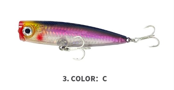 🌊 Popper Galleggiante 105mm / 23.4g – Splash, Rumore e Attacchi Esplosivi!