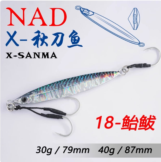 🎣 NAD “Saury” Jig 30g/40g – Lanci Lontani e Attacchi Precisi!