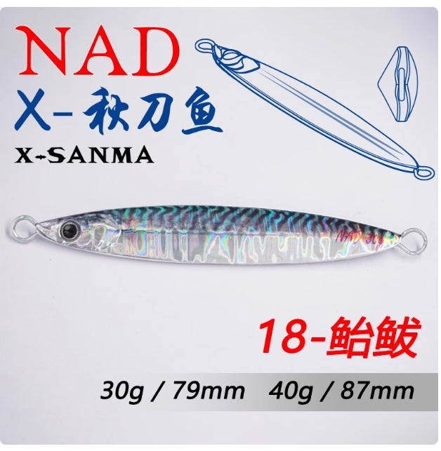 🎣 NAD “Saury” Jig 30g/40g – Lanci Lontani e Attacchi Precisi!