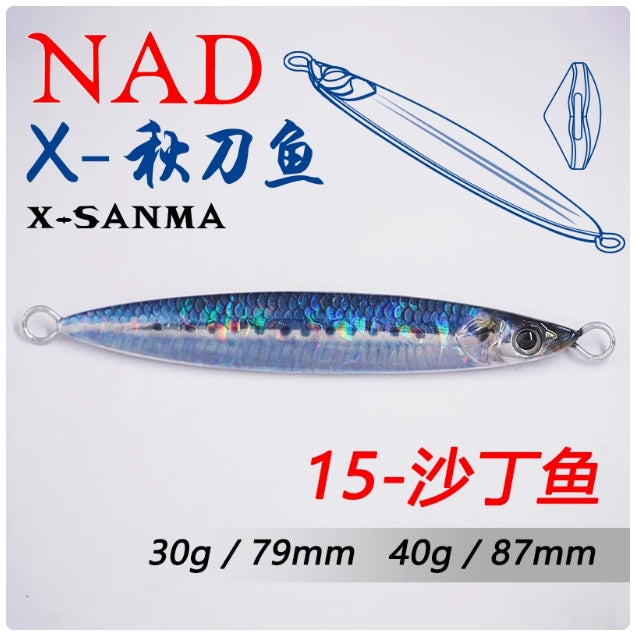 🎣 NAD “Saury” Jig 30g/40g – Lanci Lontani e Attacchi Precisi!