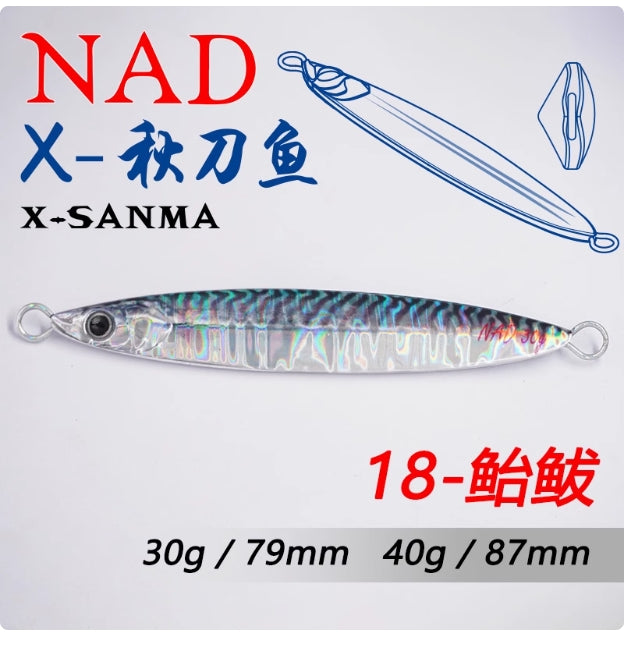 🎣 NAD “Saury” Jig 30g/40g – Lanci Lontani e Attacchi Precisi!