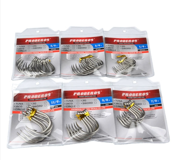 🪝 Ami da Pesca PROBEROS SJ43 – Acciaio Inossidabile ad Alta Resistenza per Jigging e Pesca in Mare Ideali per pesca in mare, jigging, barca, artificiali tipo metal jig.