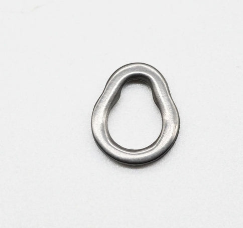 🧲 Anello Inox a Forma di Pera per Slow Jigging – 10 pz/confezione