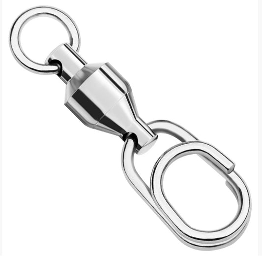 Girella a Cuscinetti con Moschettone Ovale – Acciaio Inox  5pz/confezione