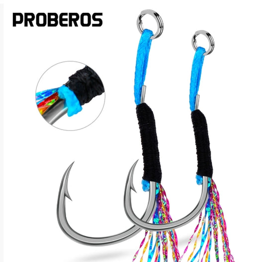 🎣 Amo ausiliario per la pesca in mare con filo brillante 5pz/confezione
