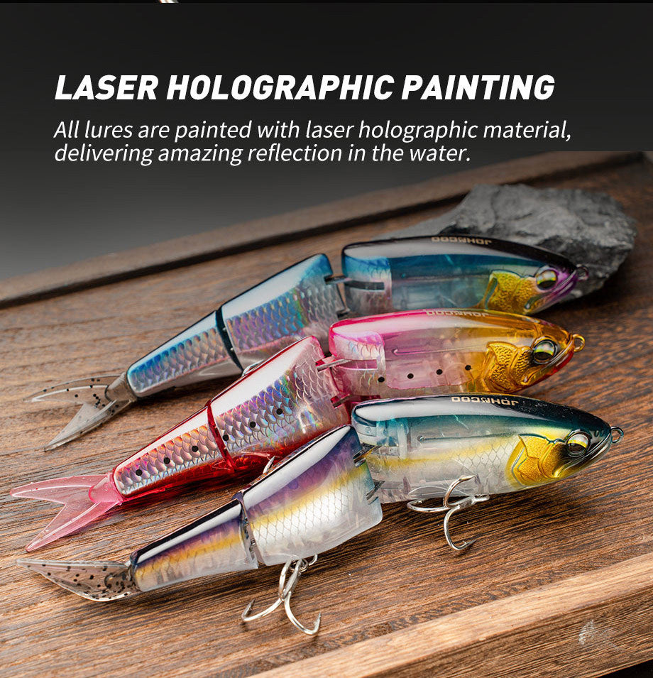 Floating 3-Segment Minnow Lure 17.8cm/50.8g – Saltwater Pencil Bait for Seabass & Mackerel