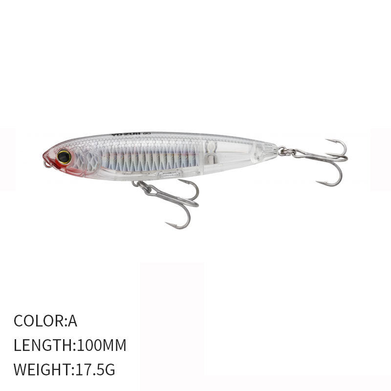 🧱 Pencil Galleggiante – Lanci Estremi e Azione a “Walking the Dog” (100mm / 17.5g)