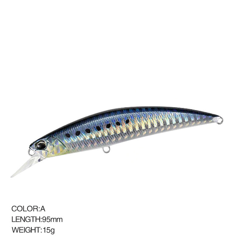 Cebo artificial para pececillos que se hunden, 95 mm, 15 g