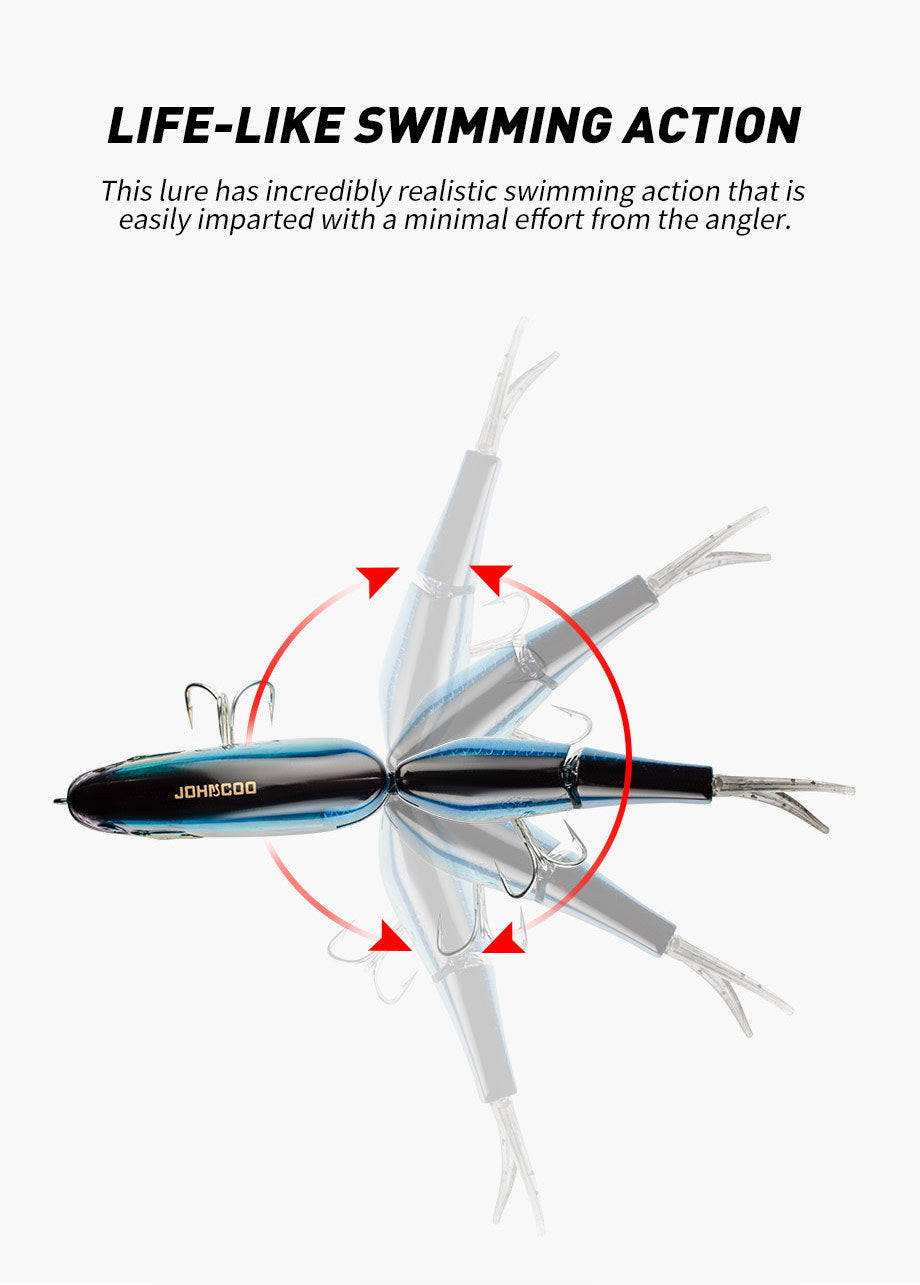 Floating 3-Segment Minnow Lure 17.8cm/50.8g – Saltwater Pencil Bait for Seabass & Mackerel