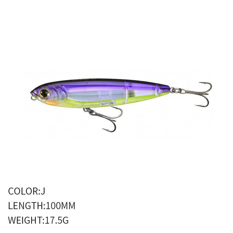 🧱 Pencil Galleggiante – Lanci Estremi e Azione a “Walking the Dog” (100mm / 17.5g)