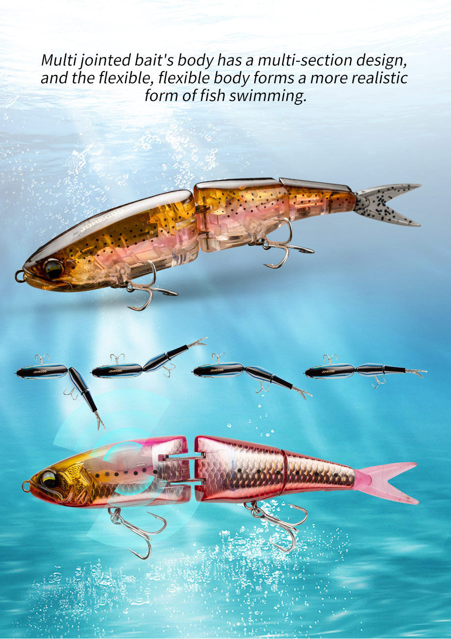 Floating 3-Segment Minnow Lure 17.8cm/50.8g – Saltwater Pencil Bait for Seabass & Mackerel