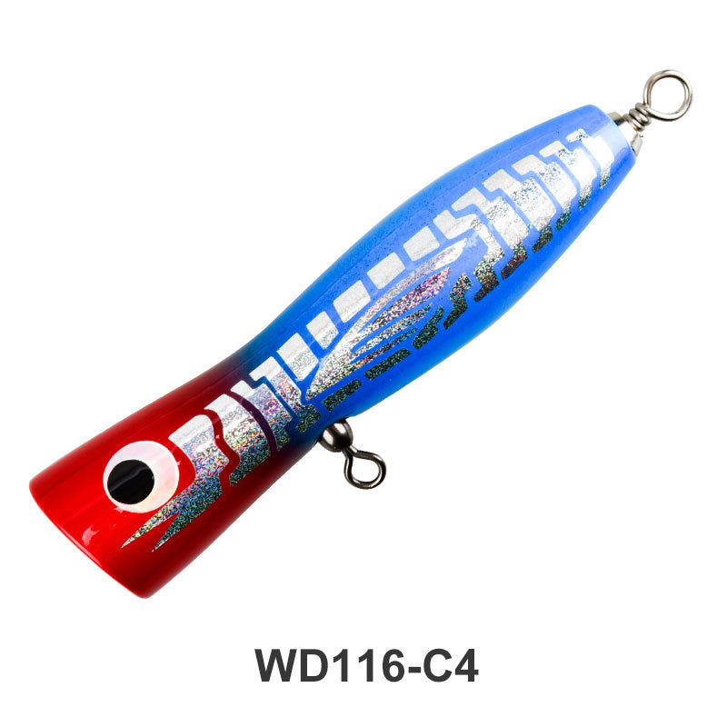 🌊 WD116 Popping Lure – Esche Galleggianti in Legno per Predatori Oceanici