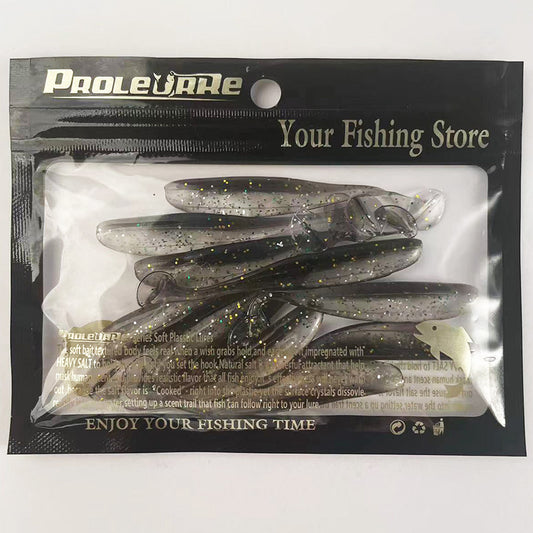 🐟 Soft Bait T-Tail Bicolore – Super Morbido PVC (10 pezzi)