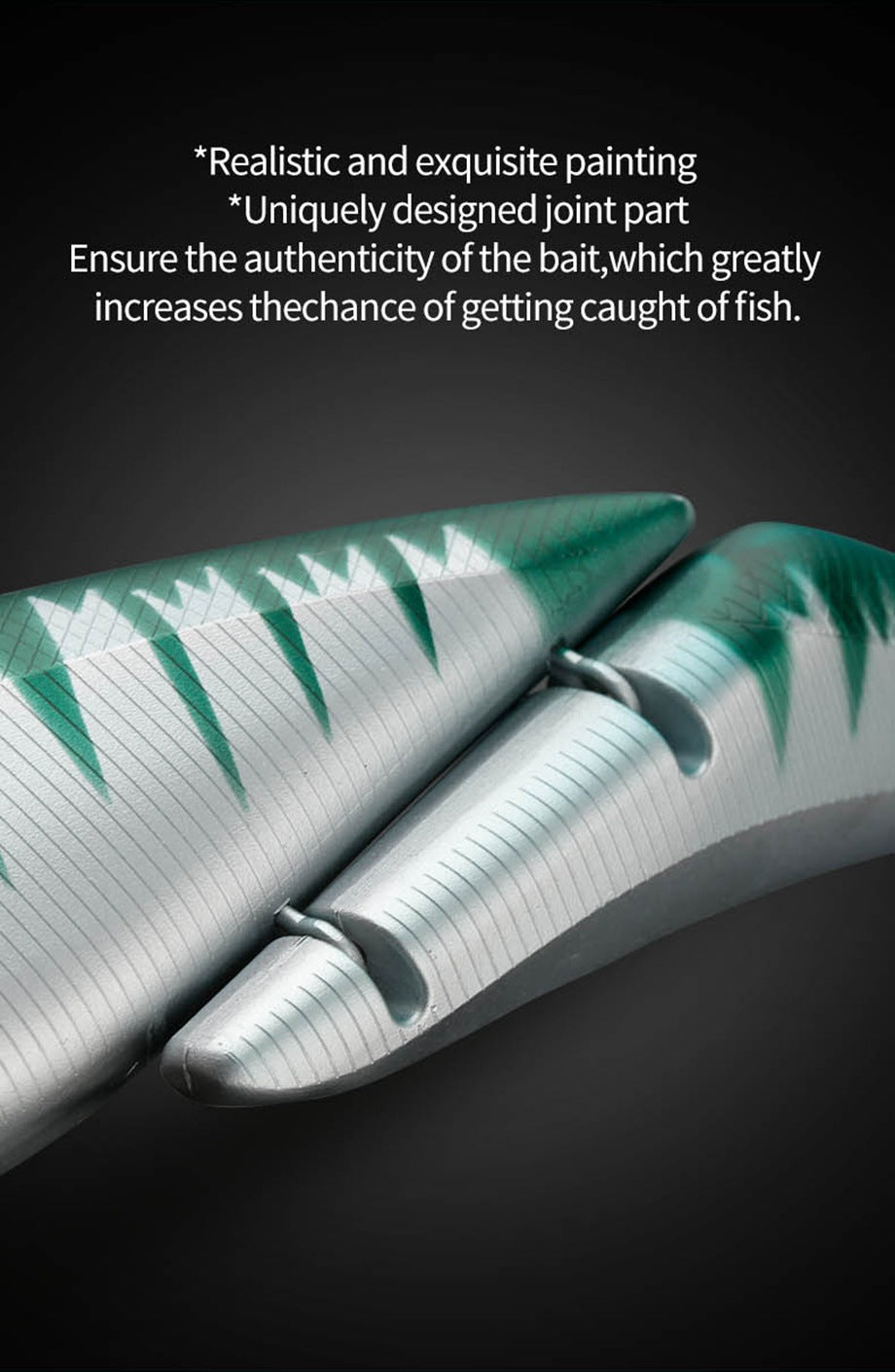 19cm 55g 2-Segment Floating Swimbait Lure with Replaceable Tail – Hard Bait for Bass, Mackerel & Tuna