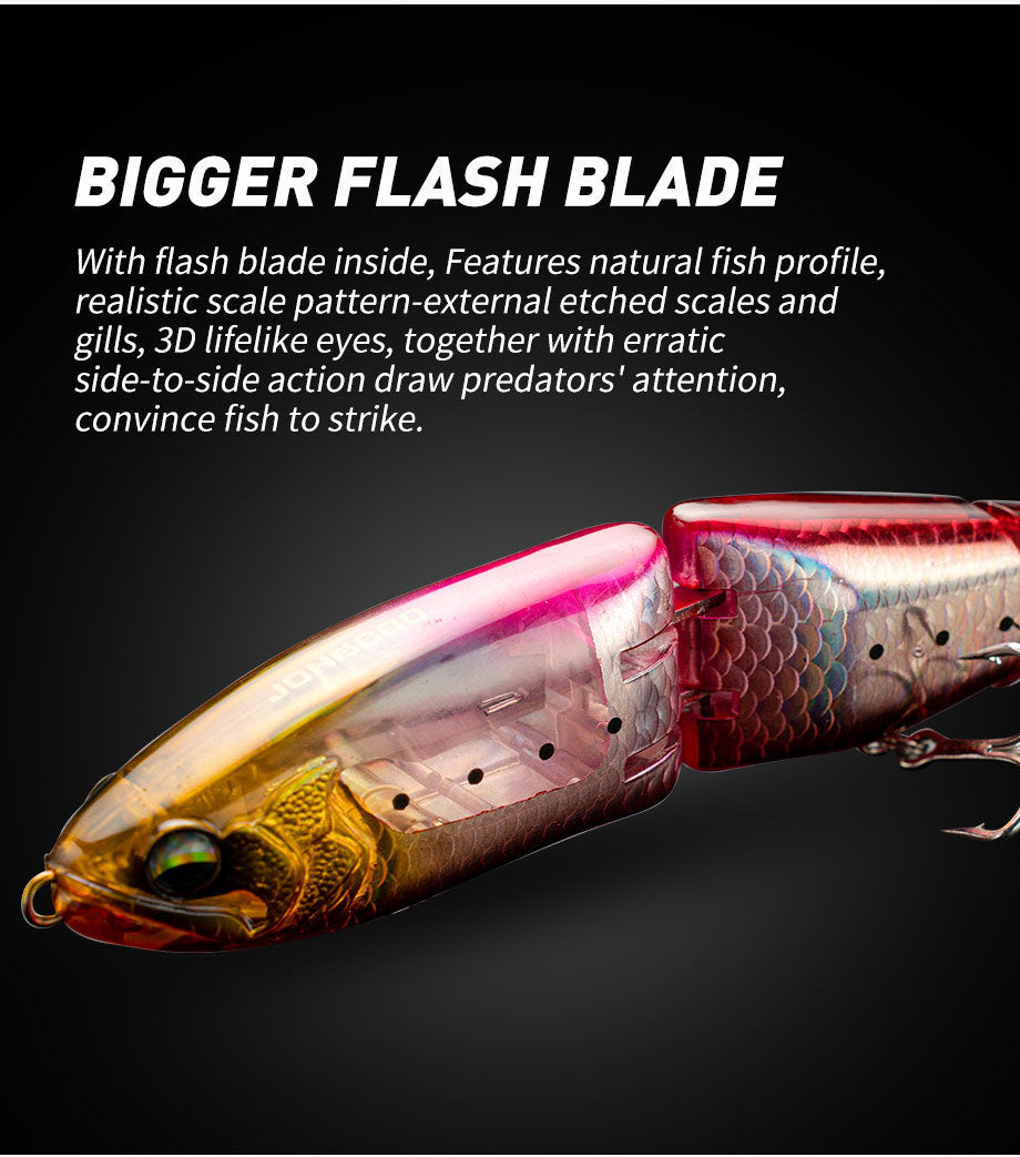 Floating 3-Segment Minnow Lure 17.8cm/50.8g – Saltwater Pencil Bait for Seabass & Mackerel