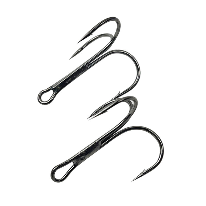 🪝 FAN’S Lure Treble Hook in Acciaio ad Alto Tenore di Carbonio – Nero