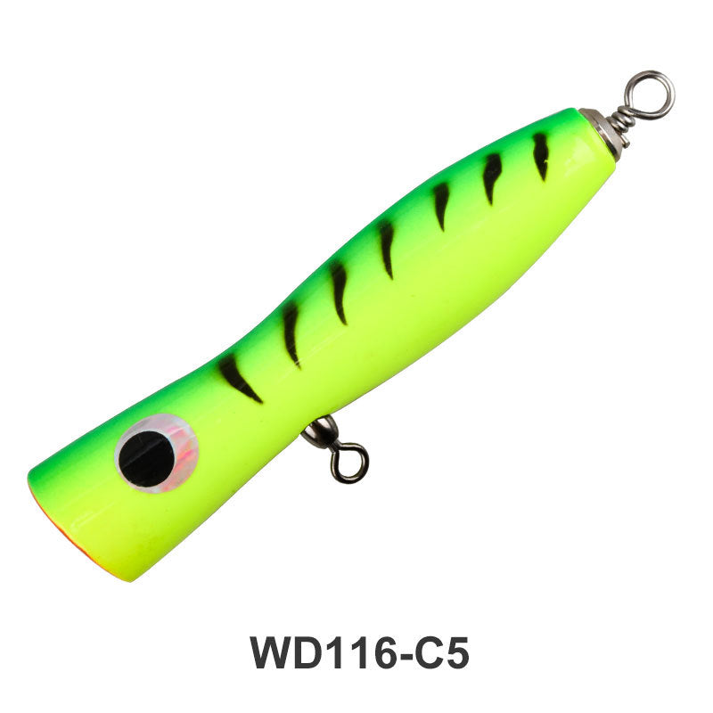 🌊 WD116 Popping Lure – Esche Galleggianti in Legno per Predatori Oceanici