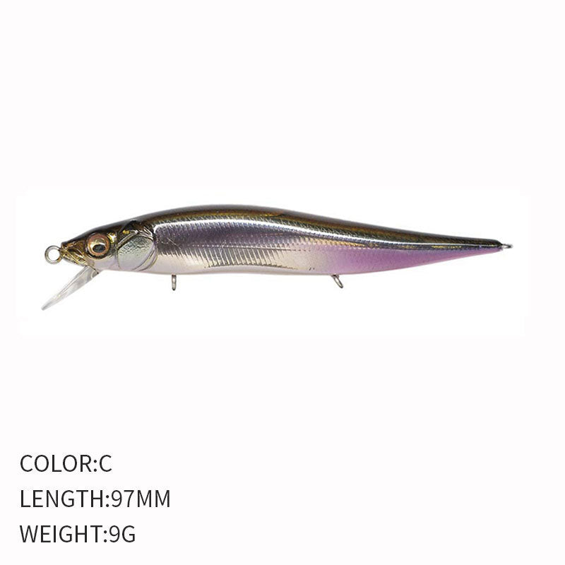 🎯 Minnow Galleggiante 97mm / 9g – Azione Sospesa ed Eccellente per Lanci Lontani