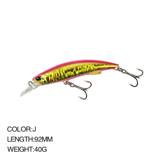 🎯 Minnow Sinking 92mm / 40g – Precisione, Potenza e Realismo Totale