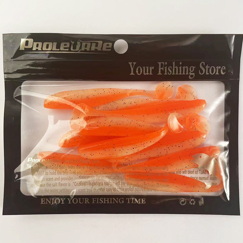 🐟 Soft Bait T-Tail Bicolore – Super Morbido PVC (10 pezzi)