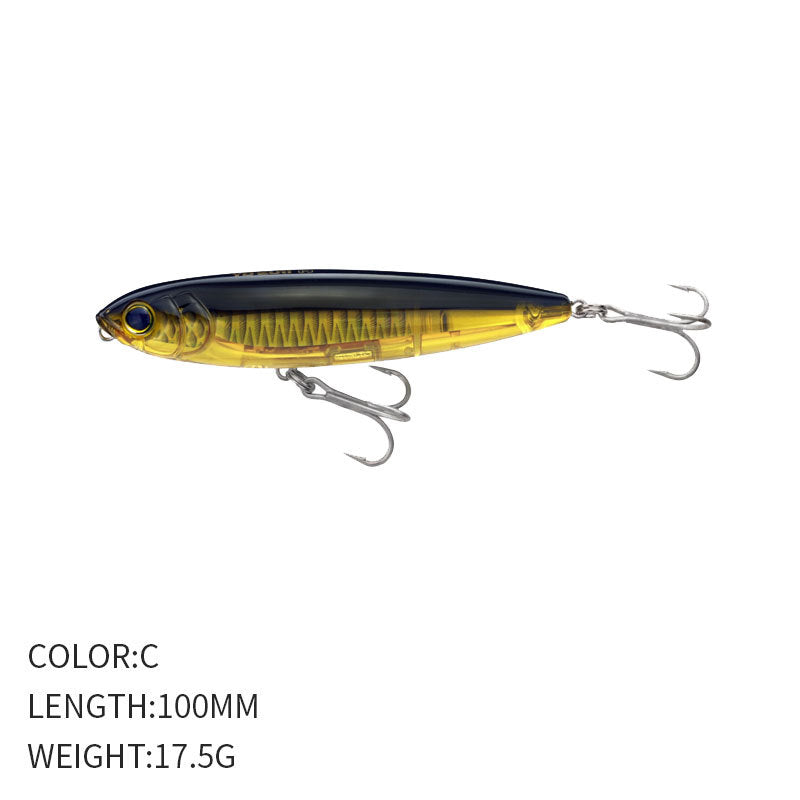 🧱 Pencil Galleggiante – Lanci Estremi e Azione a “Walking the Dog” (100mm / 17.5g)