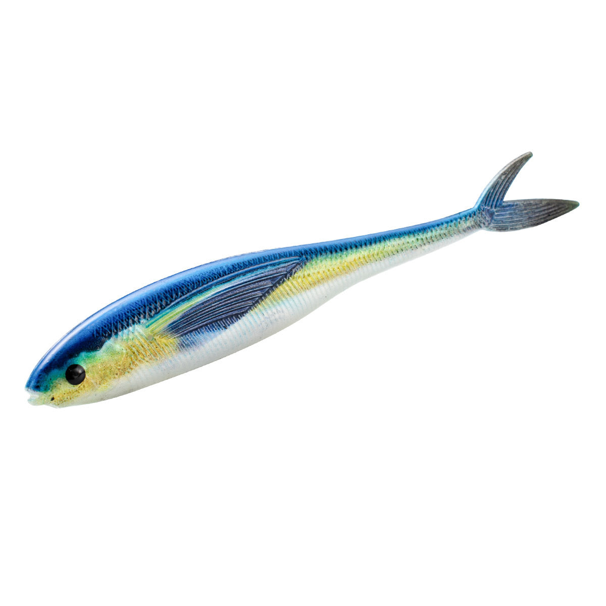 🐟 Soft Bait 3D – Kit da 2 pezzi Fork Tail 120mm per Pesca in Mare