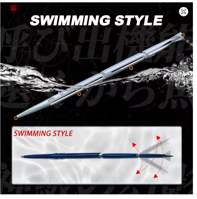 Hunthouse Matita Snodata 3 Sezioni – 255mm / 30.6g – Swimbait Affondante