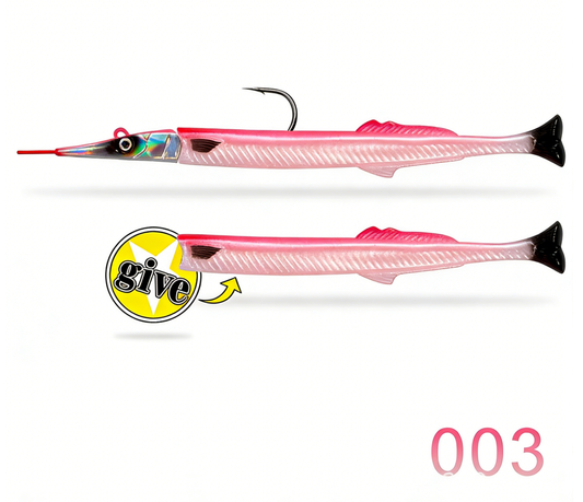 🎣 Hunthouse Needlefish Soft Lure – Testa Piombata + Corpo Morbido (140mm / 12.2g)