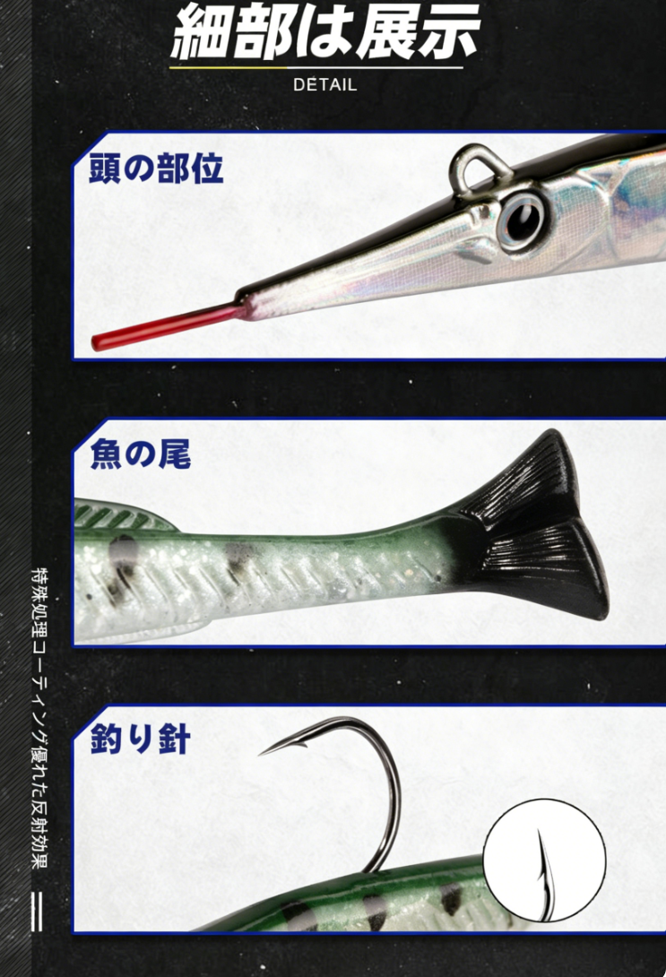 🎣 Hunthouse Needlefish Soft Lure – Testa Piombata + Corpo Morbido (140mm / 12.2g)