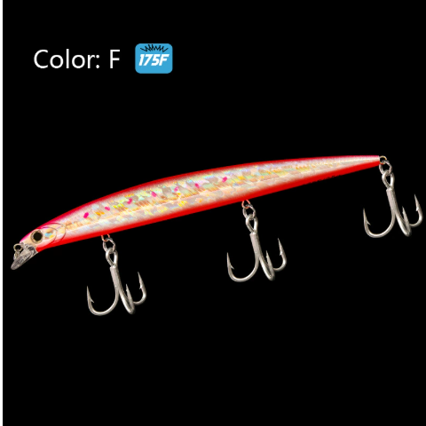 LETOYO Minnow Galleggiante a Lungo Lancio – 175mm / 25g