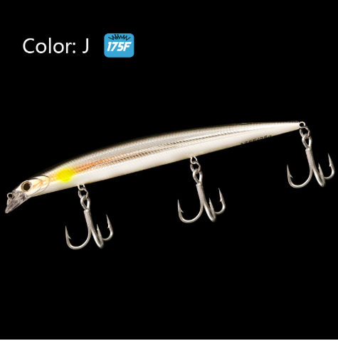 LETOYO Minnow Galleggiante a Lungo Lancio – 175mm / 25g