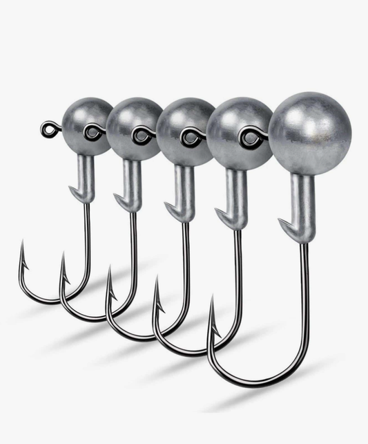 Testa Piombata 3.5g / 5g / 7g – Amo in Acciaio ad Alto Tenore di Carbonio · Rivestimento Antiruggine · Adatta per Spinning e Pesca in Mare/Acqua Dolce