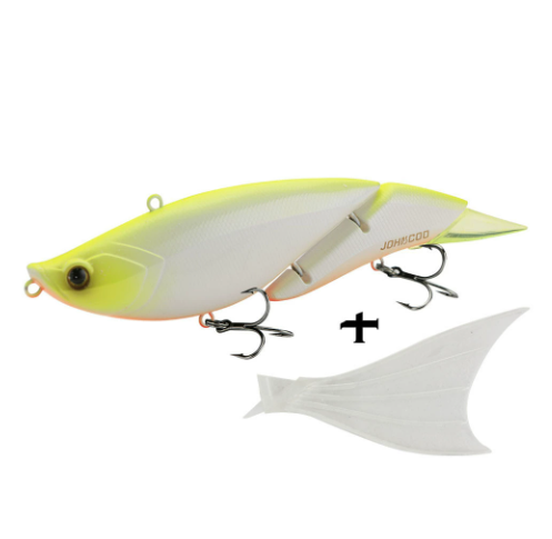 19cm 55g 2-Segment Floating Swimbait Lure with Replaceable Tail – Hard Bait for Bass, Mackerel & Tuna